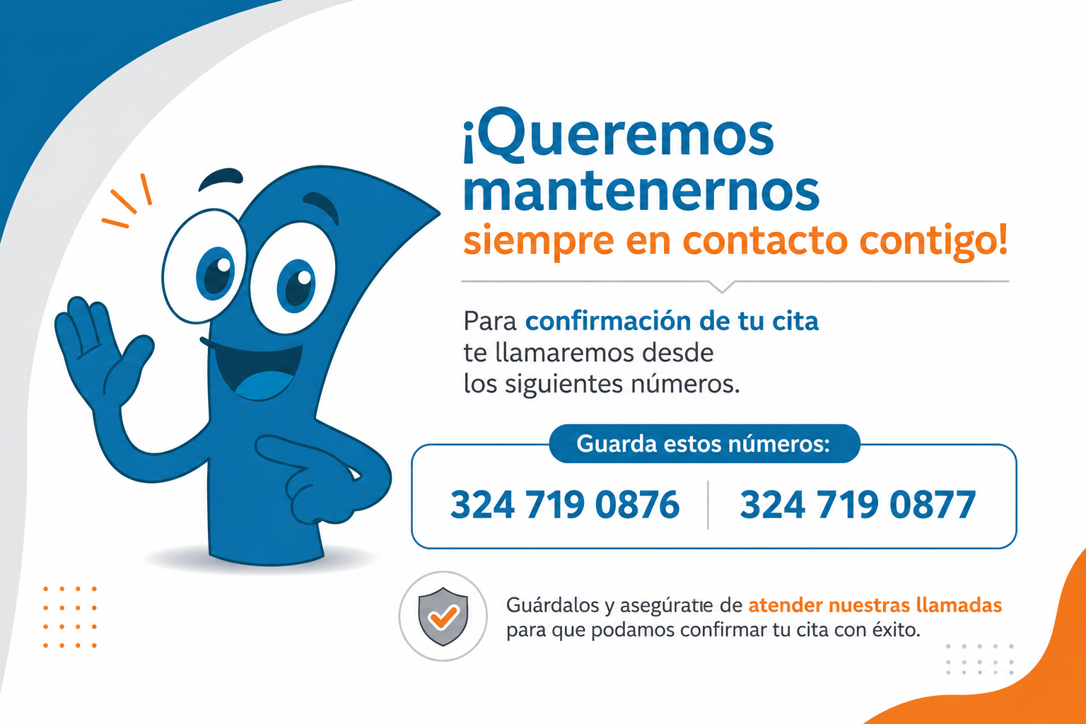 Recordatorio de cita Fundación Clínica